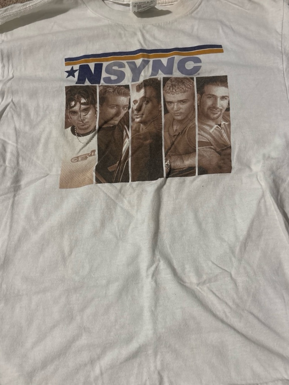 White Graphic Band Tee - White